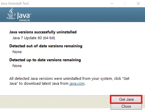 solution three get java