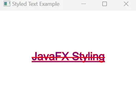 text display with styling options