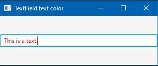 Color Textfield Text in JavaFX