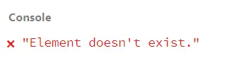 Examine the Use of console.error()