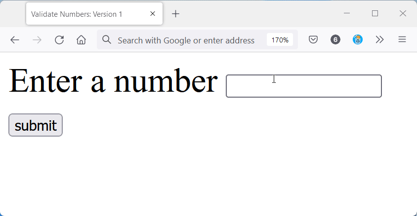 Validate Numbers in Form Inputs in JavaScript | Delft Stack