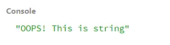 Satisfy case Clause by Typecast String Expression in switch