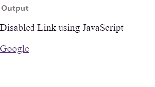 Disable Links in JavaScript | Delft Stack