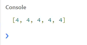 Array-Füllung in JavaScript