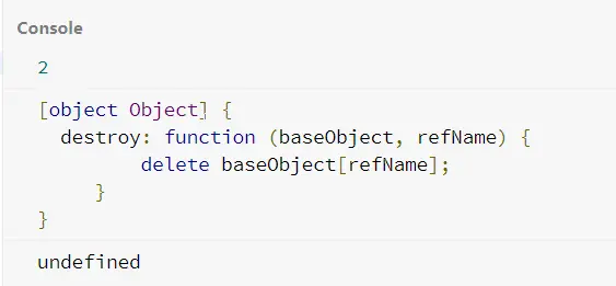 Use destroy Method and Pass Object Instances