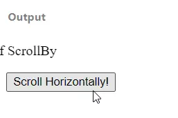 Use scrollBy() Method to Set Scroll Position