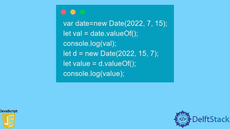 JavaScript Date.valueOf() Method
