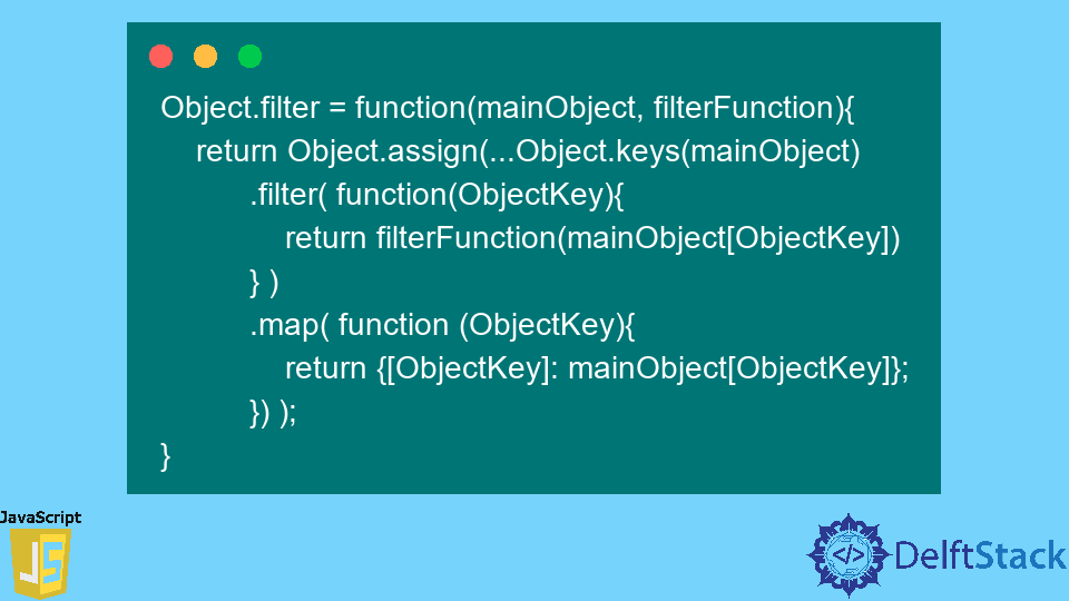 Filter Object in JavaScript