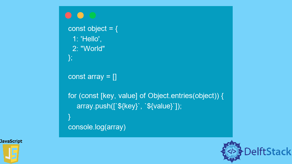 Convert JSON Object to JavaScript Array