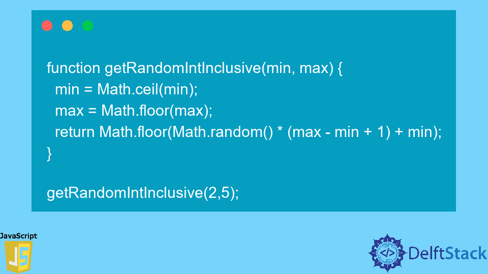 Generate Random Number in a Specified Range in JavaScript