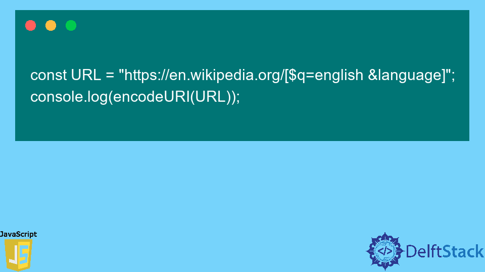 URL Encoding in JavaScript