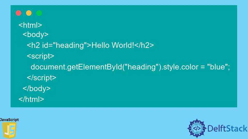 How to Change Text Colour Using JavaScript