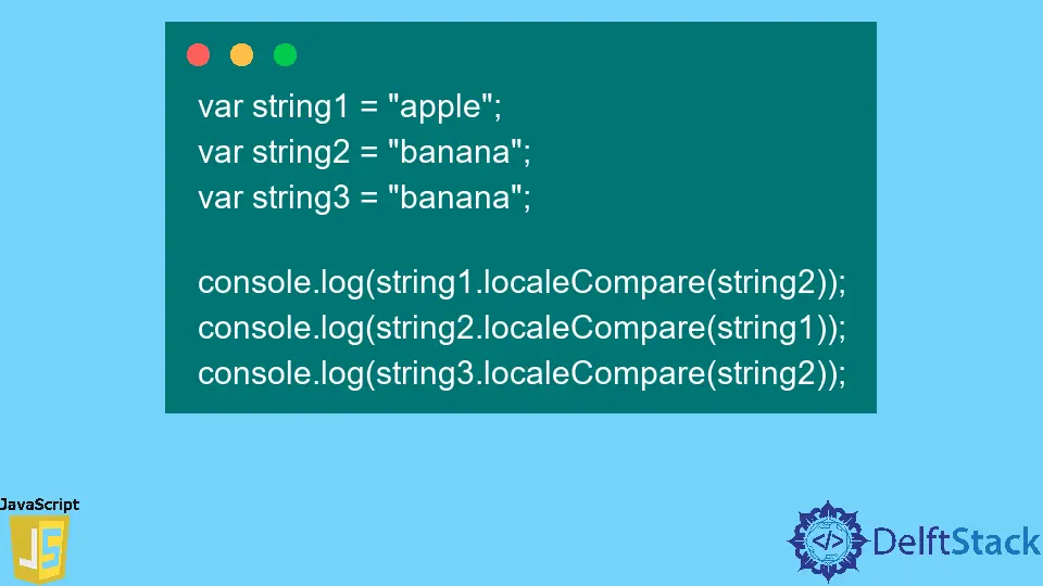 Comparar cadenas en JavaScript