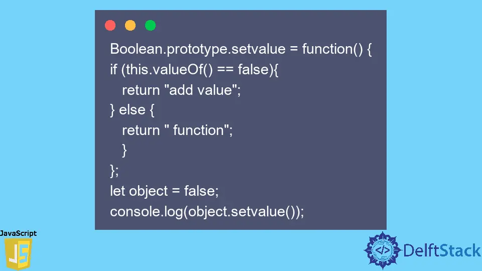 JavaScript boolean.prototype Property