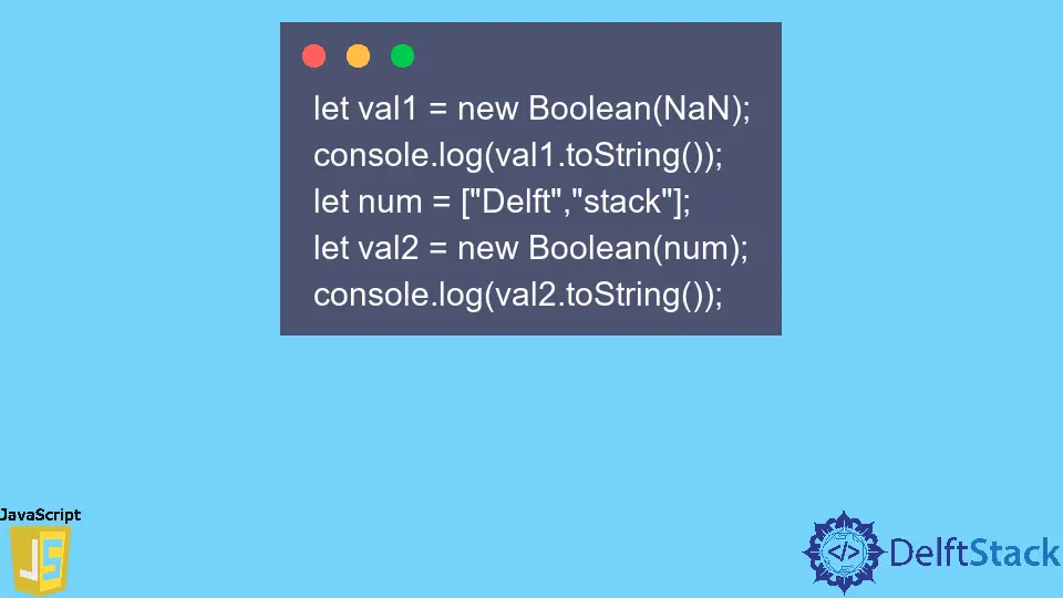 JavaScript boolean.toString() Method