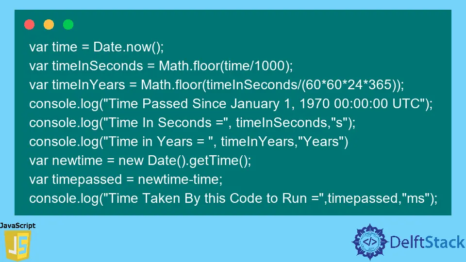 Ottieni il timestamp in JavaScript