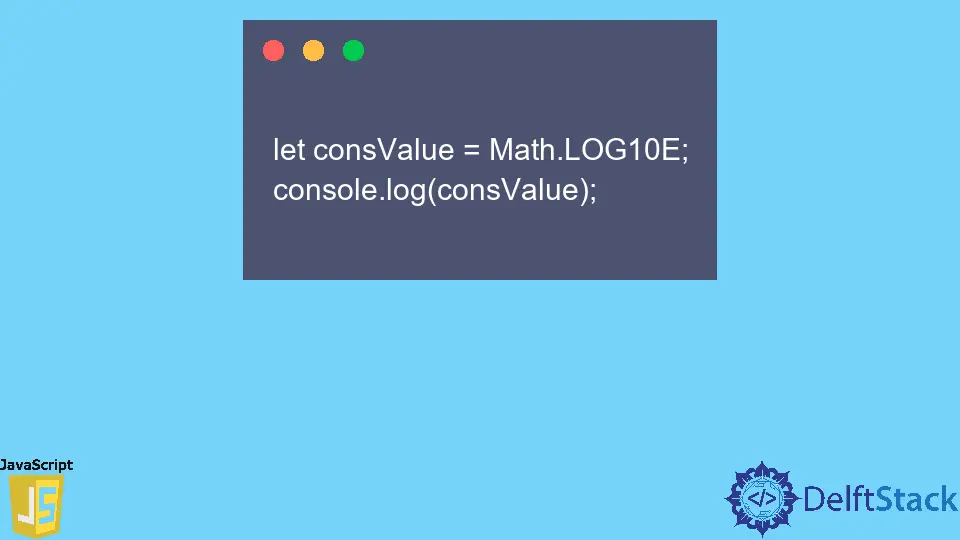 JavaScript Math.LOG10E Property