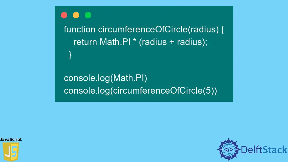 JavaScript Math.PI Property