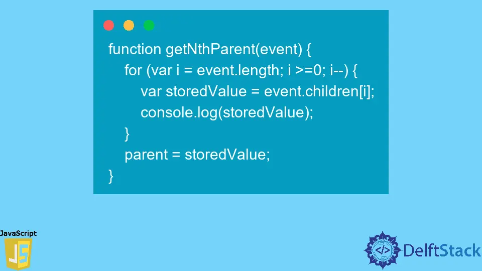 JavaScript の ParentNode プロパティ