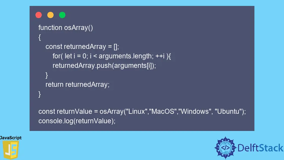 Rückgabewerte einer Funktion in JavaScript