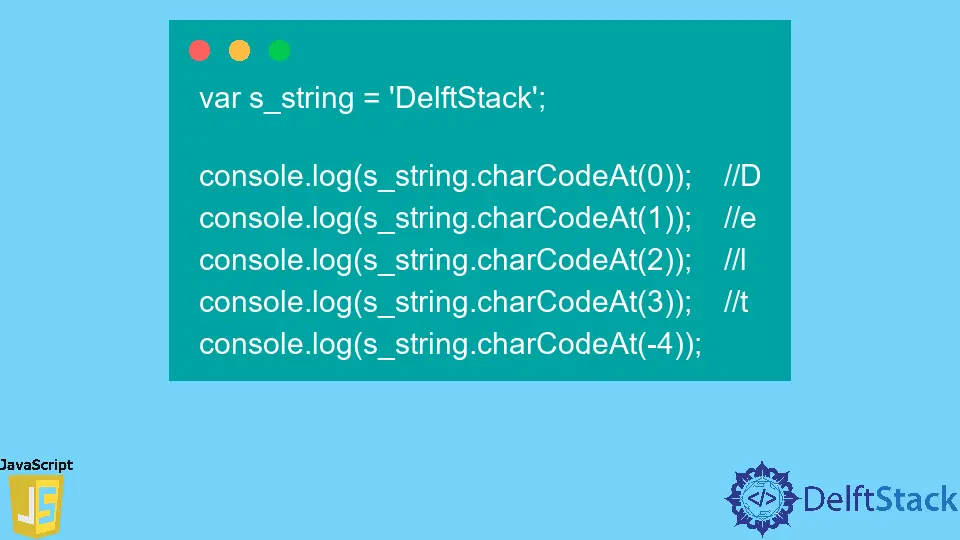 JavaScript String.charCodeAt() Method