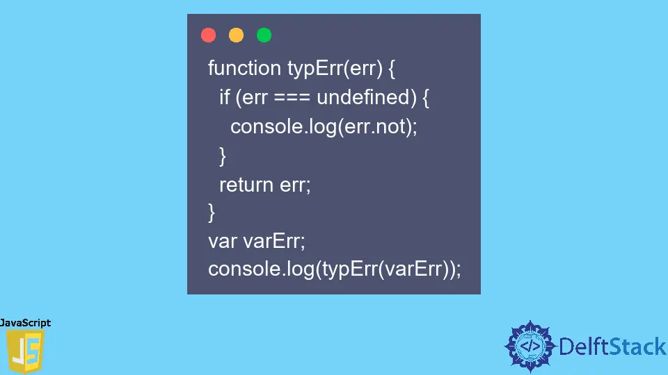 JavaScript 잡히지 않은 TypeError