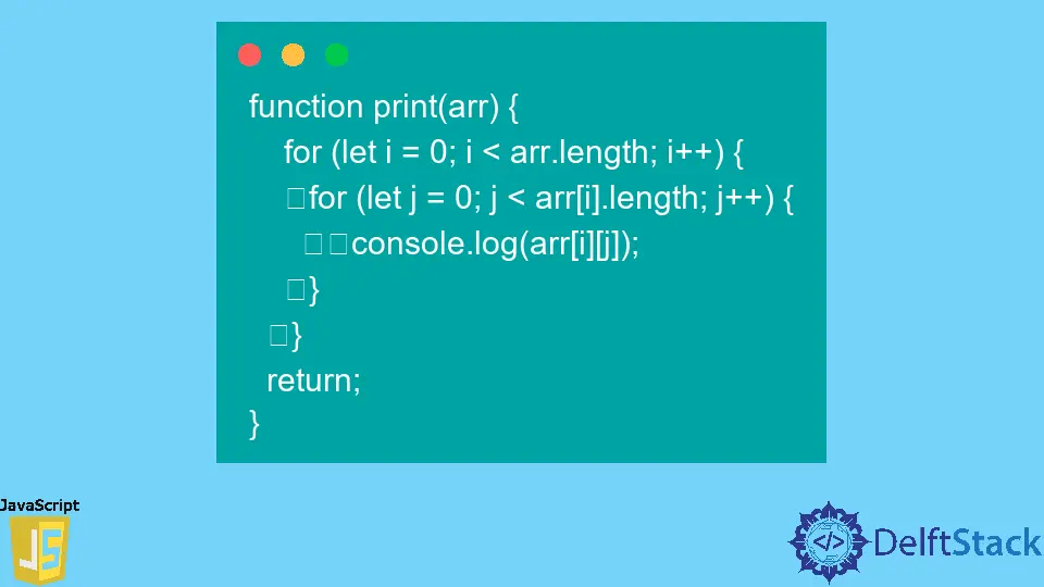 Nested for Loops JavaScript