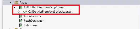 从 javascript 调用 c# 函数 - blazor 屏幕十一