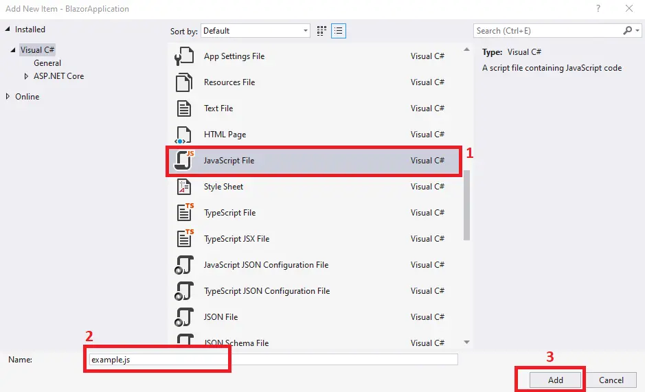 call c# function from javascript - blazor screen seven