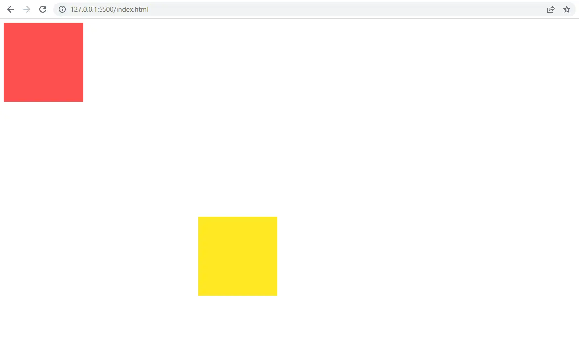 黃色方塊與藍色邊框的衝突