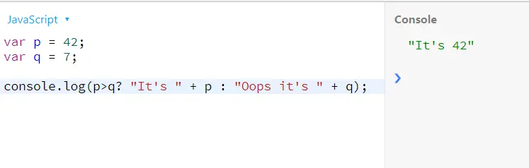 colon in ternary operation