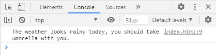 JavaScript console.info