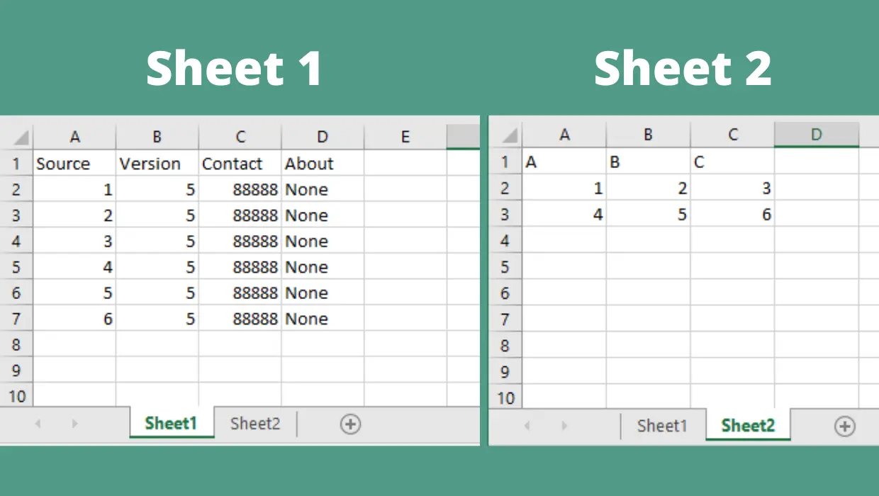Excel Sheets Example