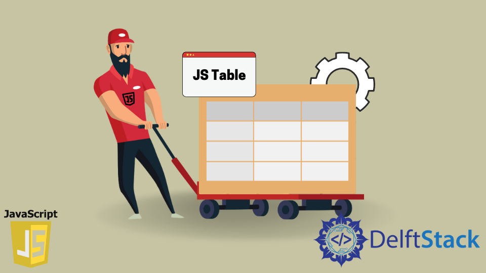 JavaScript를 사용하여 테이블 만들기