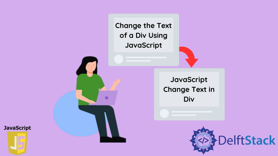 JavaScript를 사용하여 div의 텍스트 변경