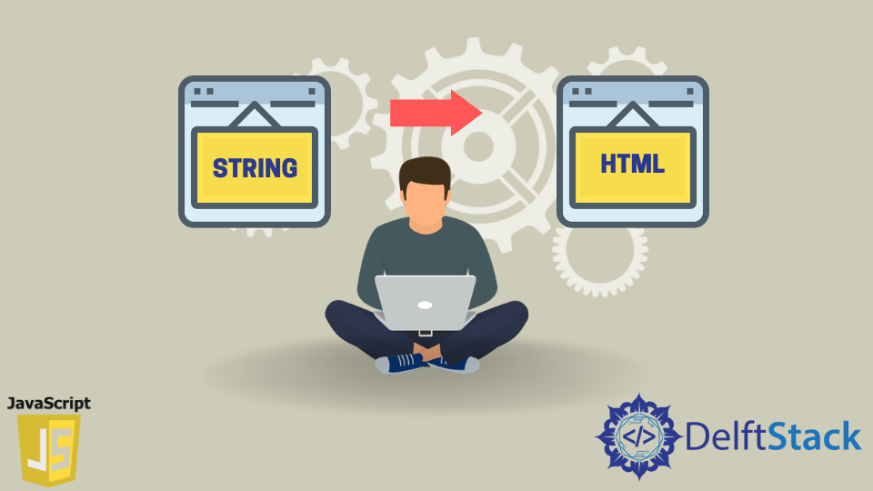 Convert String to HTML in JavaScript