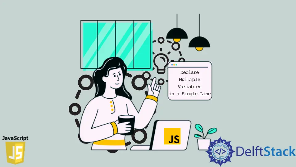 在 JavaScript 的单行中声明多个变量