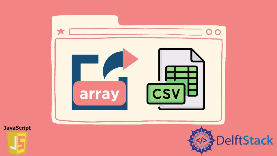 Array in JavaScript in CSV exportieren
