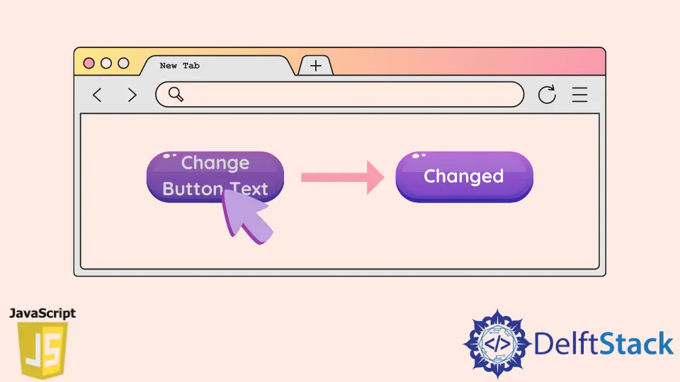 Texto del botón de cambio de JavaScript