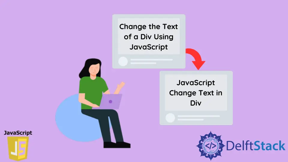 使用 Javascript 更改 Div 的文本
