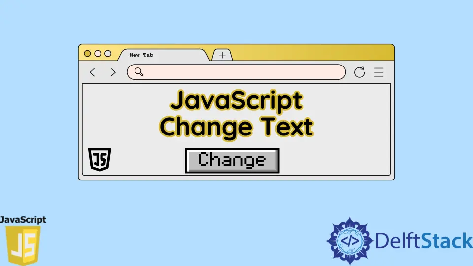 Texto de cambio de JavaScript