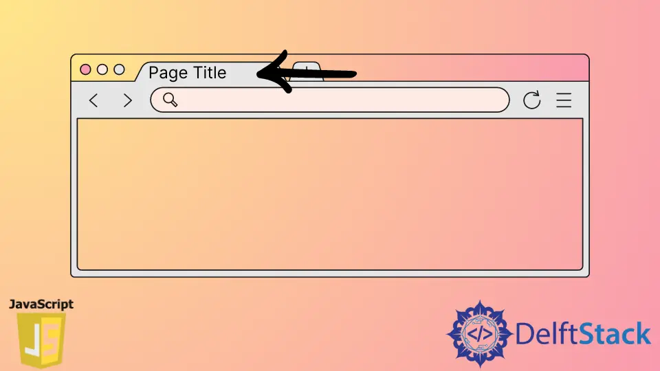 JavaScript Obtener título de la página