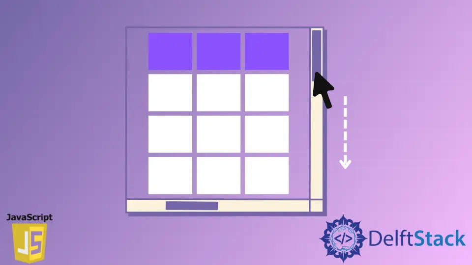 How to Scroll A Table in JavaScript