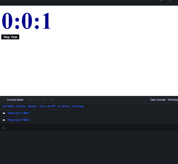 javascript カウントアップタイマー-出力パート 1
