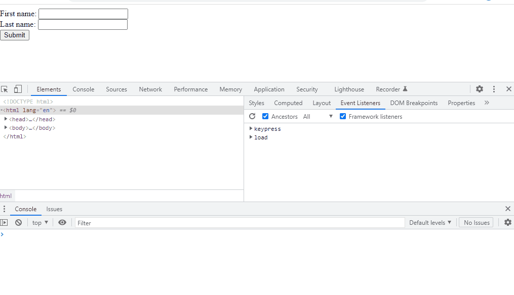JavaScript Event Listener List | Delft Stack