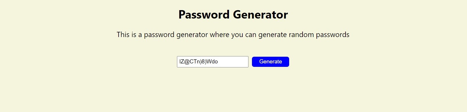 JavaScript Password Generator | Delft Stack