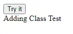 JavaScript Adding Class Using classList property