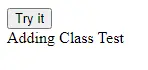 JavaScript Adicionando classe usando a propriedade classList