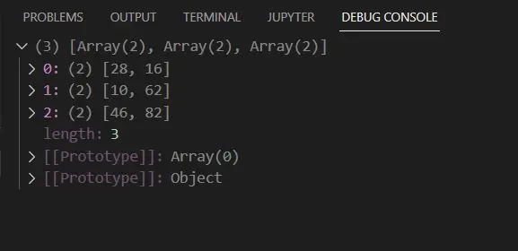 mapa anidado javascript