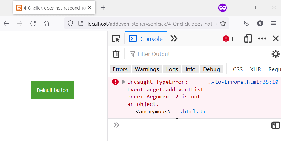 addEventListener vs. Onclick in JavaScript | Delft Stack